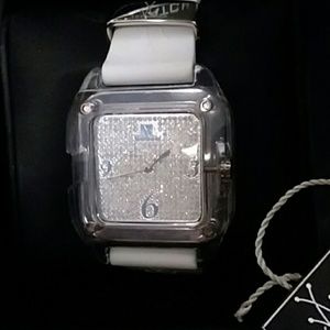 Toy Box Reversible faced skull/crystal FUN watch